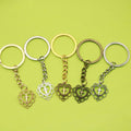 Metal Heart Cross Keychain Gift view 1