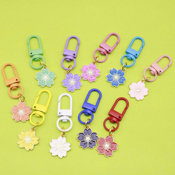 Acrylic Cherry Blossom Keychain Bag Charm Gift for Girls