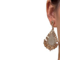 Rhinestone Hollow Teardrop Alloy Stud Earrings For Women Light Luxury Geometric Jewelry view 5