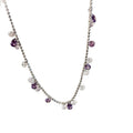 Copper Zircon Teardrop Tassel Bangle Colorful Sparkle Galaxy Luxury Bracelet For Women view 5