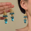 Alloy Hollow Bell Tassel Drop Earrings Vintage Ethnic Geometric Ear Hook Jewelry view 1