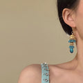 Alloy Hollow Bell Tassel Drop Earrings Vintage Ethnic Geometric Ear Hook Jewelry view 4