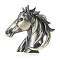 Alloy Horse Head Brooch Pin For Suits Coats And Apparel Decoration view 1