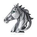 Alloy Horse Head Brooch Pin For Suits Coats And Apparel Decoration view 2