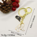 Zinc Alloy Cowboy Boot Hat Horseshoe Keychain Father's Day Gift view 2
