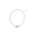 Light Luxury Faux Pearl Rhinestone Saturn Pendant Choker Necklace For Women view 5