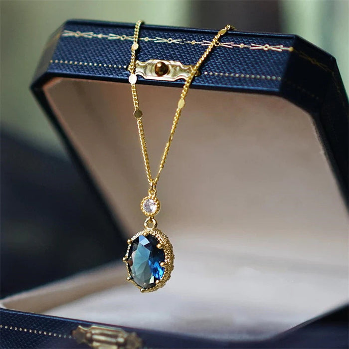 Classical French Vintage Necklace For Women, Designer O Chain Light Luxury Artistic Jewelry