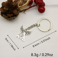 Zinc Alloy Heart Angel Keychain Bag Charm Gift view 2