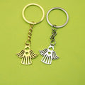Metal Heart Angel Keychain Bag Charm Gift Key Ring view 1