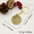 Metal Sri Yantra Keychain Gift view 2