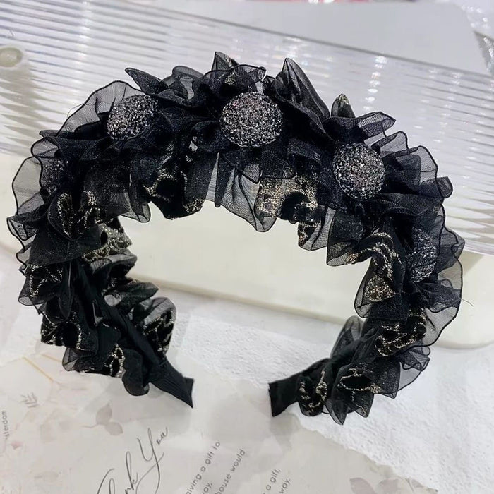 Rhinestone Bow Wide Headband For Elegant Daily Styling
