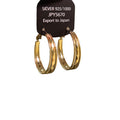 Silver Tone Copper Letter Hoop Earrings For Women, Light Luxury Oversized Minimalist Fashion view 5