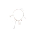 French Elegant Faux Pearl Shell Tassel Pendant Necklace Light Luxury Geometric Round Collarbone Jewelry view 5