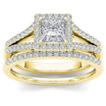 Korean Elegant Square Geometric Couple Rings For Wedding Evening Dress Jewelry view 5
