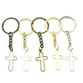 Metal Simple Cross Keychain Religious Bag Charm Gift view 5