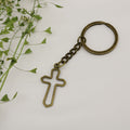 Metal Simple Cross Keychain Religious Bag Charm Gift view 6