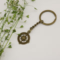 Metal Minimalist Compass Keychain For Travel Gift view 6
