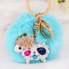 White Sheep Sky-Blue-Pom
