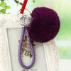 Deep-Purple Braided-Bell-Pom