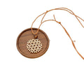 Bohemian Long Heart Woven Copper Zircon Necklace For Women Summer Beach Vacation Ethnic Round Geometric Jewelry view 5