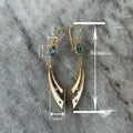 Women's Metal Oil Painting Drop Earrings, Maillard Palace Style Elegant Enamel Ear Jewelry view 4