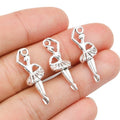 Alloy Ballet Dancer Pendant Charms 27x6mm 1.5g For DIY Necklace Bracelet Jewelry Accessories view 5