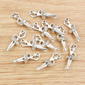 Alloy Ballet Dancer Pendant Charms 27x6mm 1.5g For DIY Necklace Bracelet Jewelry Accessories view 3