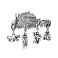 Vintage Alloy Noah's Ark Ship Brooch Pin For Suits view 2