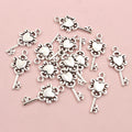 Antique Silver Alloy Faux Key Small Pendants DIY Jewelry Charms For Necklace Bracelet Accessories view 3