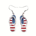Creative Oil Painting Slipper Drop Earrings For Women, Niche Statement Fashion Jewelry view 1