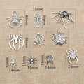 Alloy Spider Web Pendant Charm For DIY Necklace Bracelet Jewelry Accessories Halloween Decor view 2