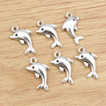 Alloy Dolphin Charm Pendant 23x13mm 1.6g For DIY Jewelry Necklace Bracelet Accessories view 4