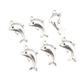 Alloy Dolphin Charm Pendant 23x13mm 1.6g For DIY Jewelry Necklace Bracelet Accessories view 5