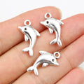 Alloy Dolphin Charm Pendant 23x13mm 1.6g For DIY Jewelry Necklace Bracelet Accessories view 1