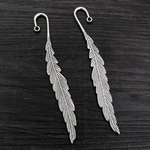 Alloy Feather Pendant Charms 116x13mm 11g For DIY Jewelry Necklace Bracelet Accessories