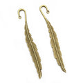 Alloy Feather Pendant Charms 116x13mm 11g For DIY Jewelry Necklace Bracelet Accessories view 3