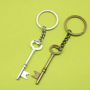 Metal Unlocking Key Keychain Car Key Ring Gift