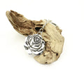 Metal Rose Flower Keychain Bag Charm Gift – Silver view 4