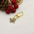 Metal Oil Drop Rhinestone Butterfly Keychain Bag Charm Gift view 6