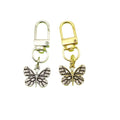 Metal Oil Drop Rhinestone Butterfly Keychain Bag Charm Gift view 5