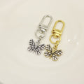Metal Oil Drop Rhinestone Butterfly Keychain Bag Charm Gift view 3