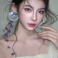 Asymmetric Shell Flower Tassel Drop Earrings Chic Geometric Ear Hook Statement Jewelry view 3
