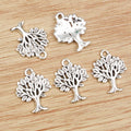 Alloy Tree Pendant Charms 22x17mm 1.3g For DIY Jewelry Necklace Bracelet Making Accessories view 3