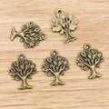 Alloy Tree Pendant Charms 22x17mm 1.3g For DIY Jewelry Necklace Bracelet Making Accessories view 2