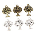 Alloy Tree Pendant Charms 22x17mm 1.3g For DIY Jewelry Necklace Bracelet Making Accessories view 5