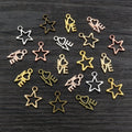 Alloy Heart And Little Star Pendant Charms For DIY Necklace Bracelet Jewelry Accessories, 0.5g view 3