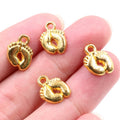 Alloy Tiny Footprint Pendant Charm For DIY Jewelry Necklace Bracelet Accessories 13x10mm view 4