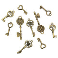 Antique Bronze Alloy Faux Key Charms For DIY Jewelry Necklace Bracelet Pendant Accessories view 5