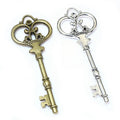 Alloy Antique Key Pendant Charms 84x33mm 17g For DIY Jewelry Necklace Bracelet Accessories view 2