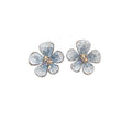 Chic Blue Artificial Crystal Butterfly Stud Earrings For Women Elegant Fresh Fashion Jewelry view 5